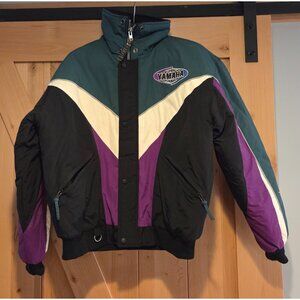 Vintage YAMAHA Cold Weather Gear Jacket Nylon SIZE M Quilted Liner Venture